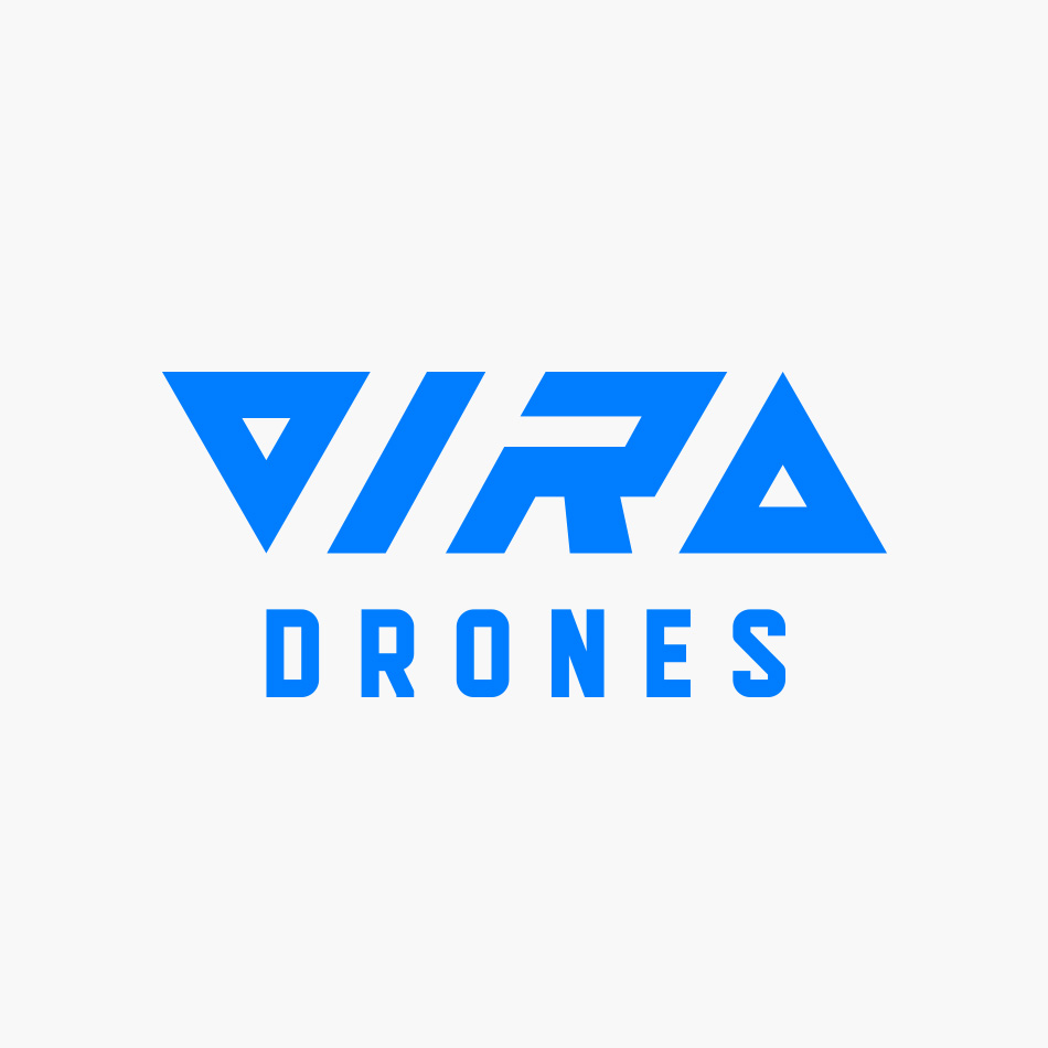 Vira Drones логотип фирменный стиль