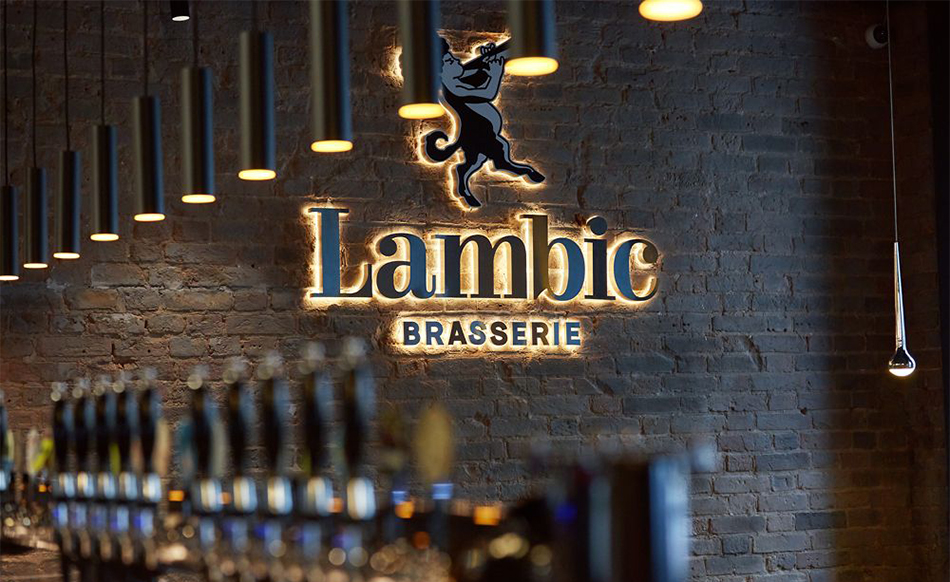 Разработка логотипа и фирменного стиля для ресторана Lambic