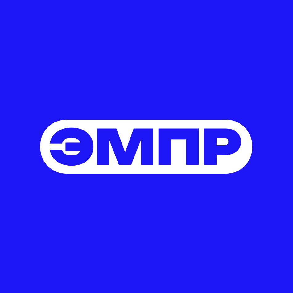 эмпр логотип на синем фоне